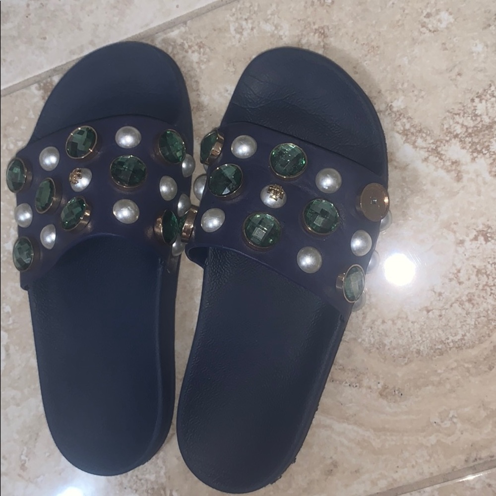 Tory burch sandals slides
